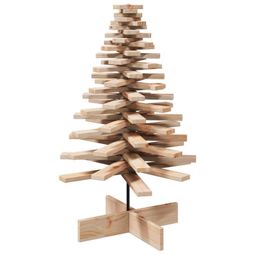 vidaXL Weihnachtsbaum Holz zum Schmücken 100 cm Massivholz Kiefer
