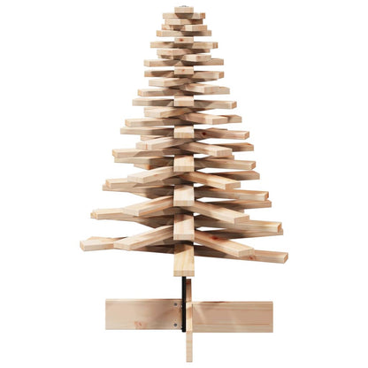 vidaXL Weihnachtsbaum Holz zum Schmücken 100 cm Massivholz Kiefer