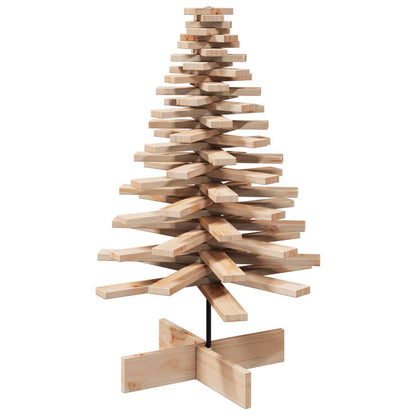 vidaXL Weihnachtsbaum Holz zum Schmücken 100 cm Massivholz Kiefer