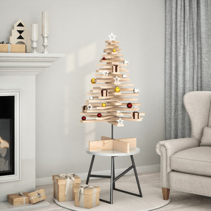 vidaXL Weihnachtsbaum Holz zum Schmücken 100 cm Massivholz Kiefer