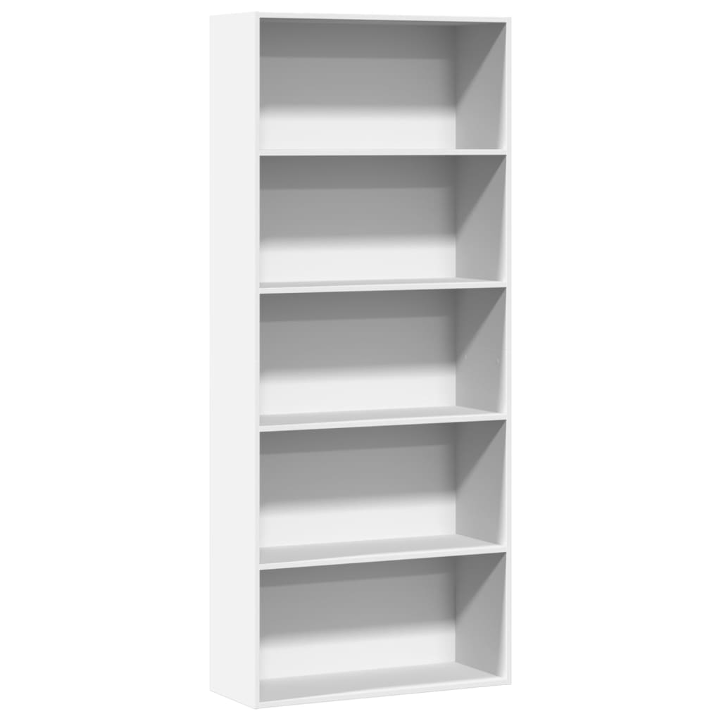vidaXL Bibliothèque blanc 80x30x189 cm Bois d'ingénierie