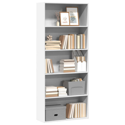 vidaXL Bibliothèque blanc 80x30x189 cm Bois d'ingénierie