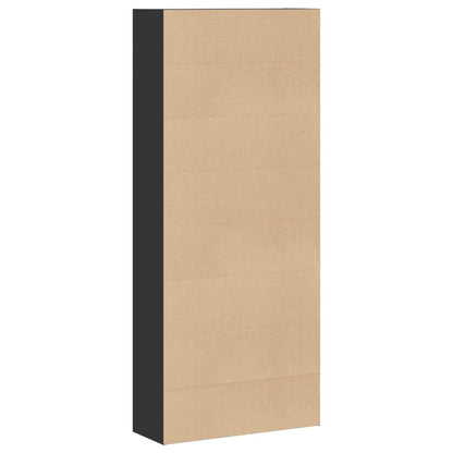 vidaXL Bücherregal Schwarz 80x30x189 cm Holzwerkstoff