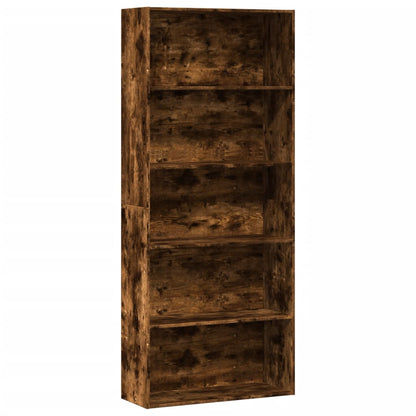 vidaXL Bücherregal Räuchereiche 80x30x189 cm Holzwerkstoff