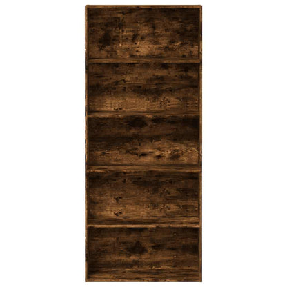 vidaXL Bücherregal Räuchereiche 80x30x189 cm Holzwerkstoff