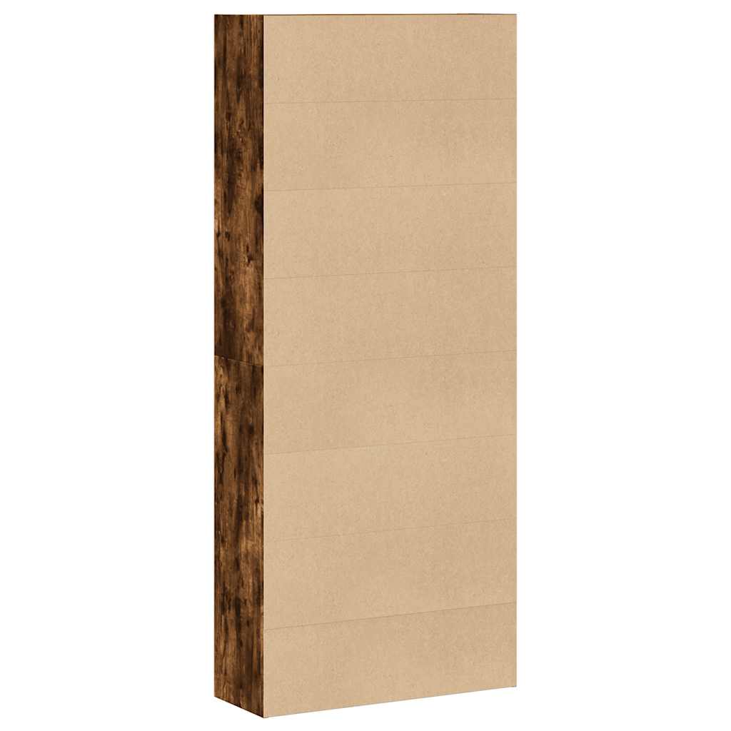 vidaXL Bücherregal Räuchereiche 80x30x189 cm Holzwerkstoff