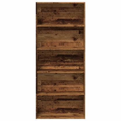 vidaXL Bücherregal Altholz-Optik 80x30x189 cm Holzwerkstoff