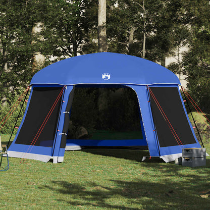 Tente de piscine vidaXL avec toile amovible, parois en maille, bleu azur 512x458cm