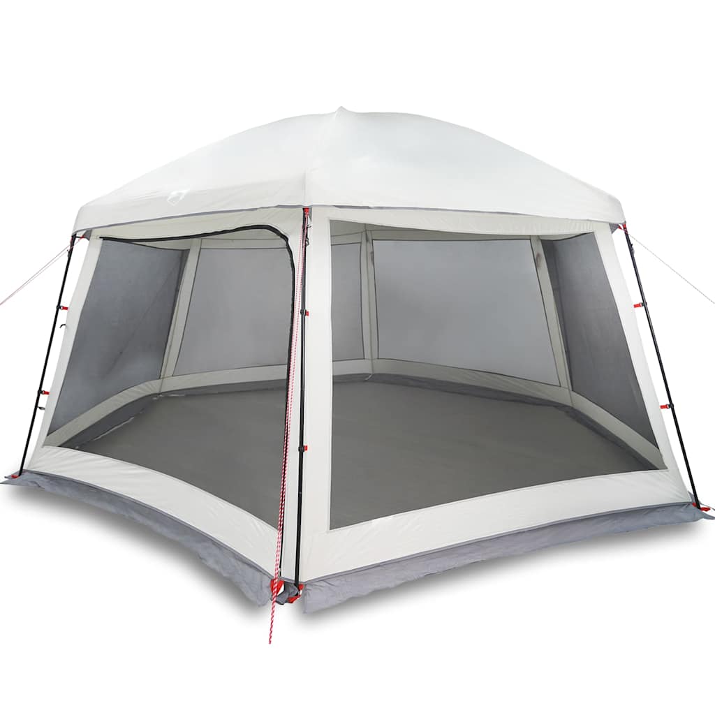 vidaXL Tente de piscine avec auvent amovible et moustiquaires Gris 512x458 cm