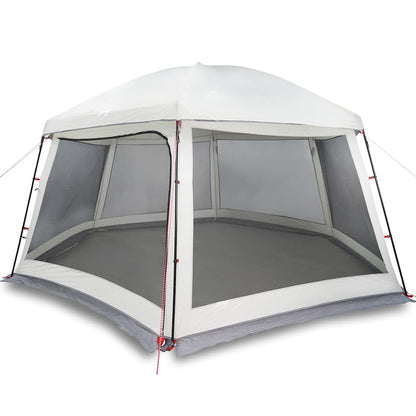 vidaXL Tente de piscine avec auvent amovible et moustiquaires Gris 512x458 cm