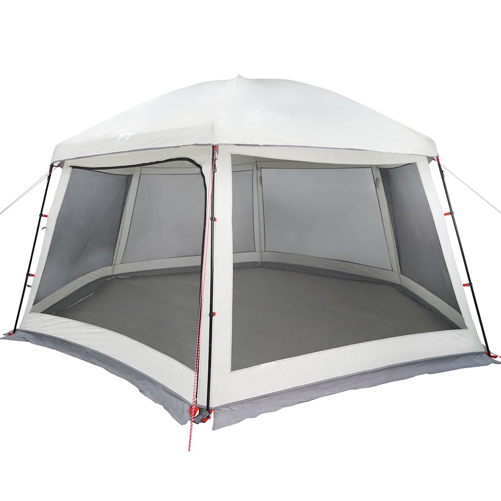 vidaXL Tente de piscine avec auvent amovible et moustiquaires Gris 512x458 cm