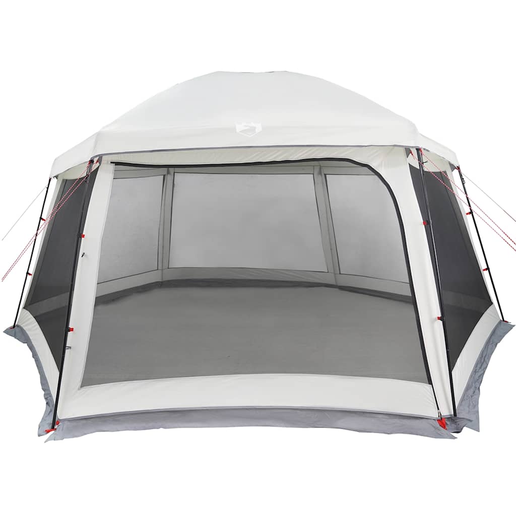 vidaXL Tente de piscine avec auvent amovible et moustiquaires Gris 512x458 cm