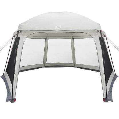 vidaXL Tente de piscine avec auvent amovible et moustiquaires Gris 512x458 cm