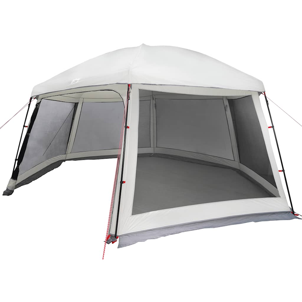 vidaXL Tente de piscine avec auvent amovible et moustiquaires Gris 512x458 cm