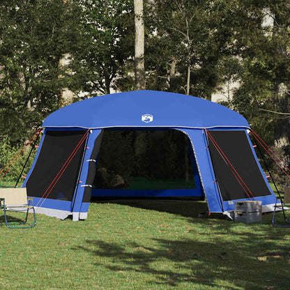vidaXL Poolzelt mit abnehmbarem Überzelt Netzwänden Azurblau 618x532cm