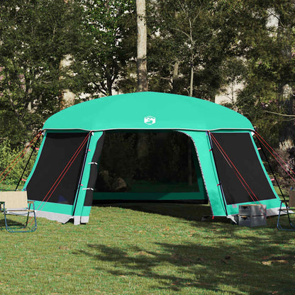 vidaXL Poolzelt mit abnehmbarem Überzelt Netzwänden Meergrün 618x532cm
