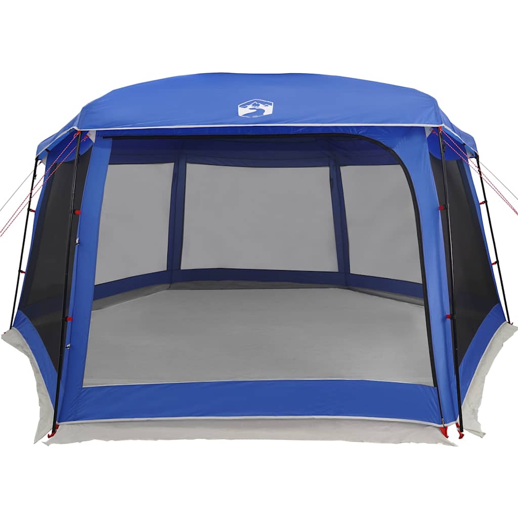 Tente de piscine vidaXL avec toile amovible et parois en maille Bleu azur 670x590 cm