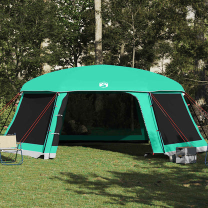 vidaXL Poolzelt mit abnehmbarem Überzelt Netzwänden Meergrün 670x590cm