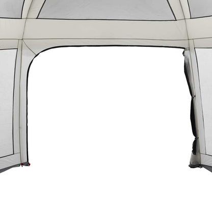 vidaXL Poolzelt mit abnehmbarem Überzelt Netzwänden Grau 670x590cm