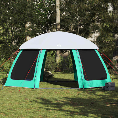 vidaXL Poolzelt mit abnehmbarem Überzelt Netzwänden Meergrün 510x510cm