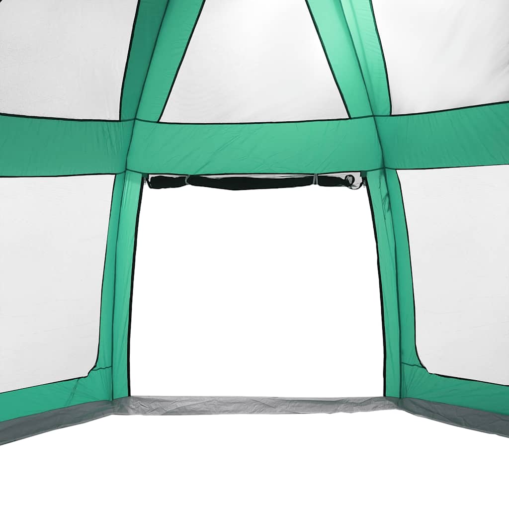 vidaXL Poolzelt mit abnehmbarem Überzelt Netzwänden Meergrün 510x510cm