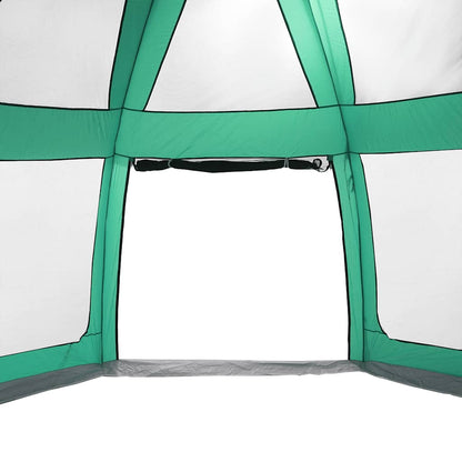 vidaXL Poolzelt mit abnehmbarem Überzelt Netzwänden Meergrün 510x510cm