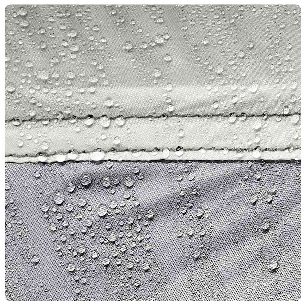 vidaXL Poolzelt mit abnehmbarem Überzelt Netzwänden Grau 510x510cm