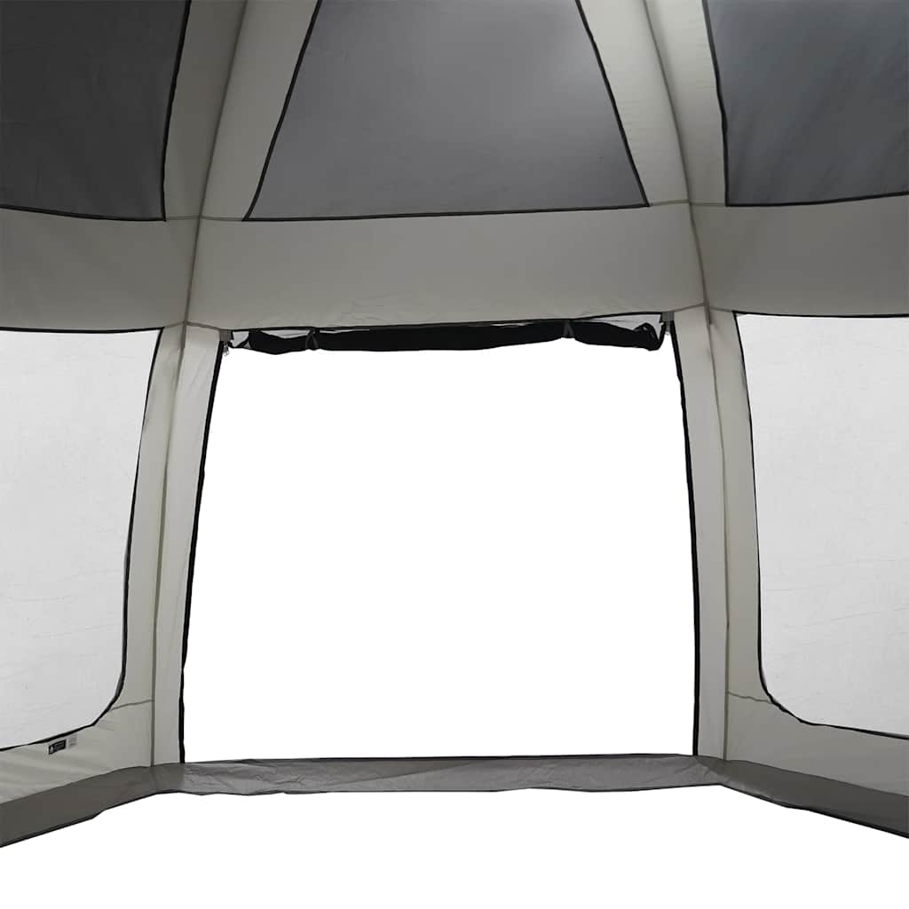 vidaXL Poolzelt mit abnehmbarem Überzelt Netzwänden Grau 510x510cm