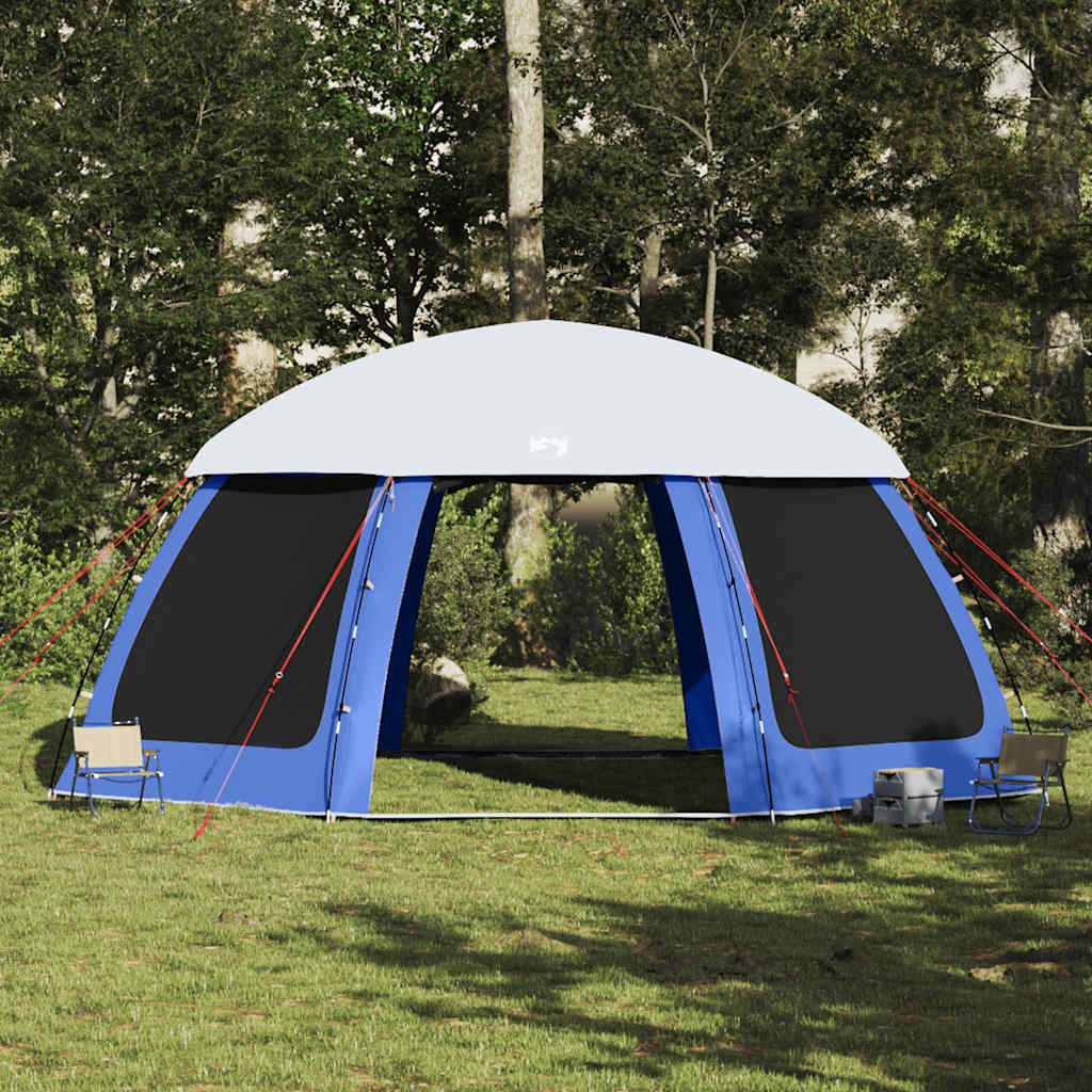vidaXL Poolzelt mit abnehmbarem Überzelt Netzwänden Azurblau 612x612cm