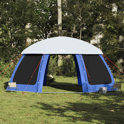 vidaXL Poolzelt mit abnehmbarem Überzelt Netzwänden Azurblau 612x612cm
