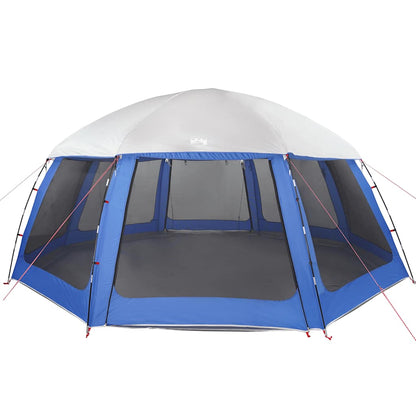 vidaXL Poolzelt mit abnehmbarem Überzelt Netzwänden Azurblau 612x612cm
