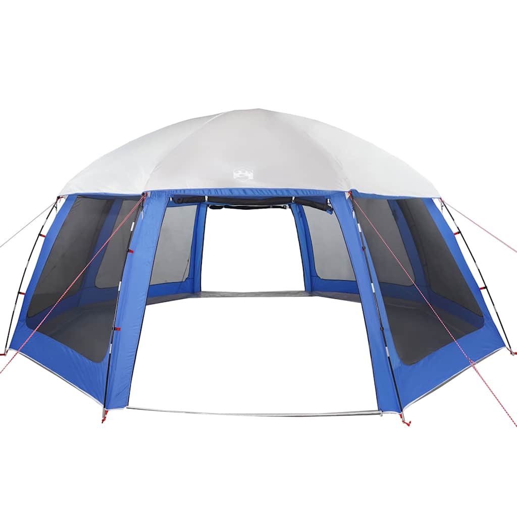 vidaXL Poolzelt mit abnehmbarem Überzelt Netzwänden Azurblau 612x612cm