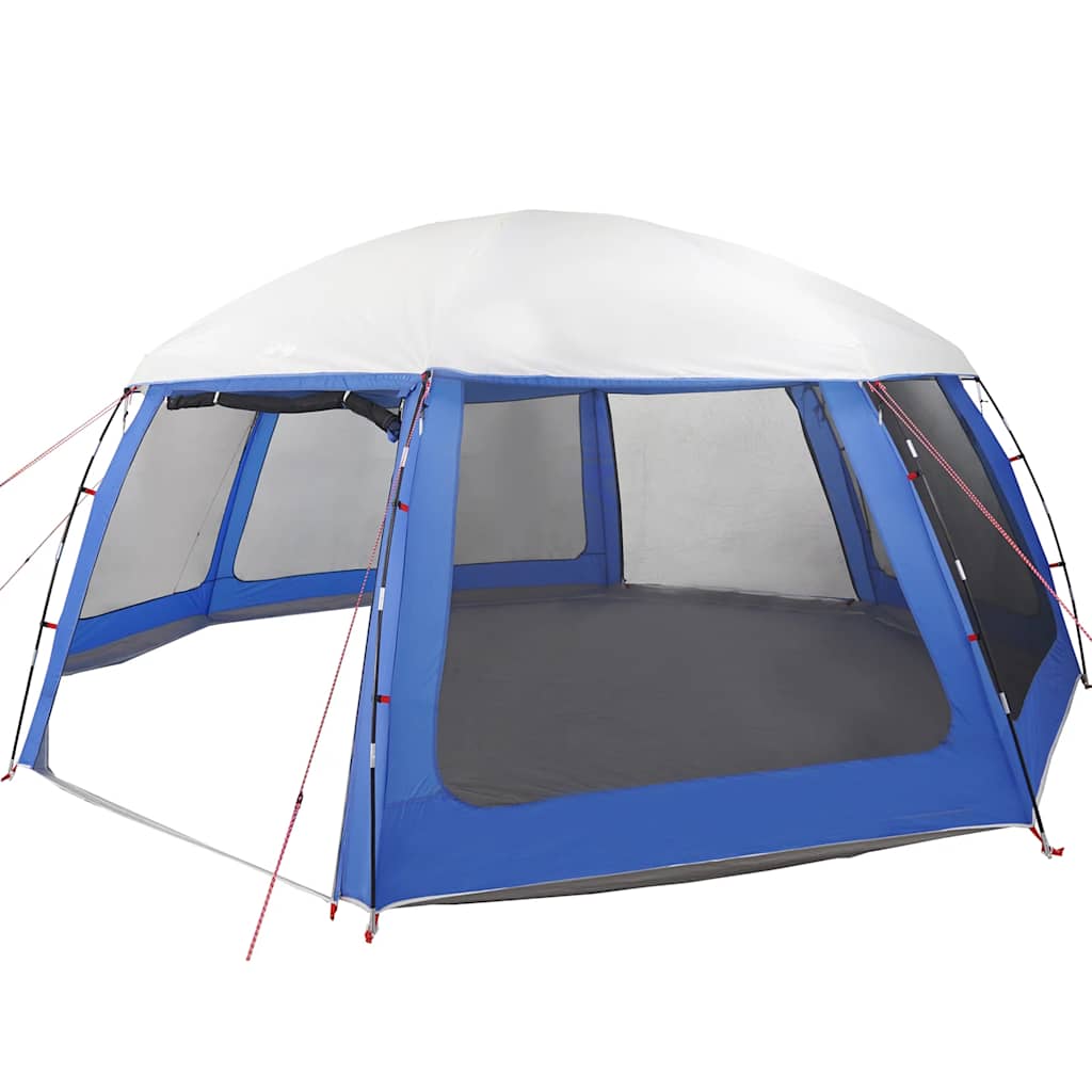 vidaXL Poolzelt mit abnehmbarem Überzelt Netzwänden Azurblau 612x612cm
