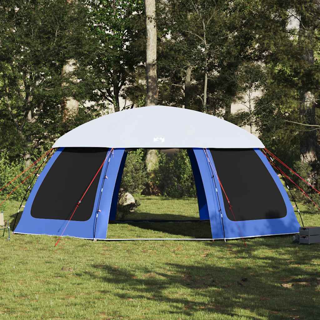 vidaXL Poolzelt mit abnehmbarem Überzelt Netzwänden Azurblau 690x690cm