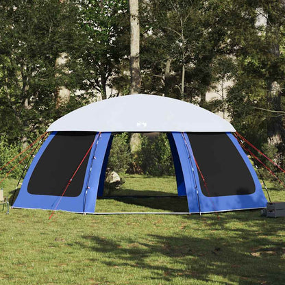vidaXL Poolzelt mit abnehmbarem Überzelt Netzwänden Azurblau 690x690cm