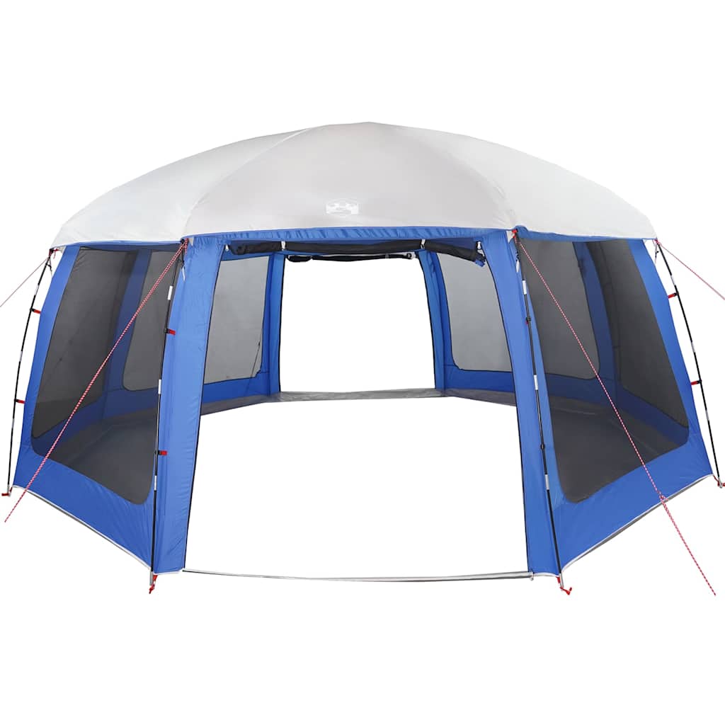 vidaXL Poolzelt mit abnehmbarem Überzelt Netzwänden Azurblau 690x690cm