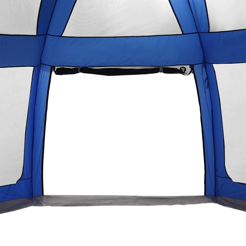 vidaXL Poolzelt mit abnehmbarem Überzelt Netzwänden Azurblau 690x690cm