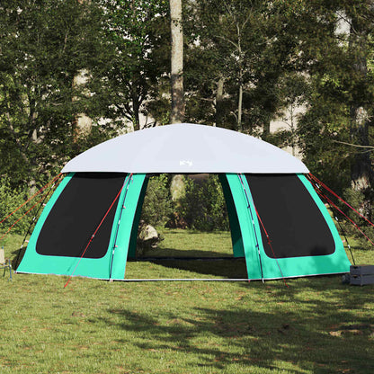 vidaXL Poolzelt mit abnehmbarem Überzelt Netzwänden Meergrün 690x690cm