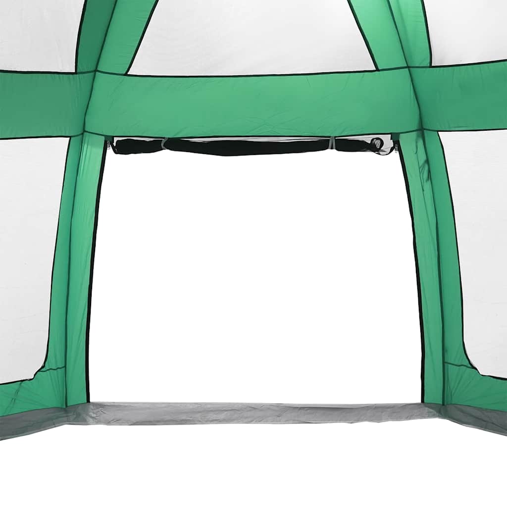 vidaXL Poolzelt mit abnehmbarem Überzelt Netzwänden Meergrün 690x690cm