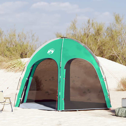 vidaXL Poolzelt Meergrün 366 x 305 x 231 cm Polyester und Fiberglas