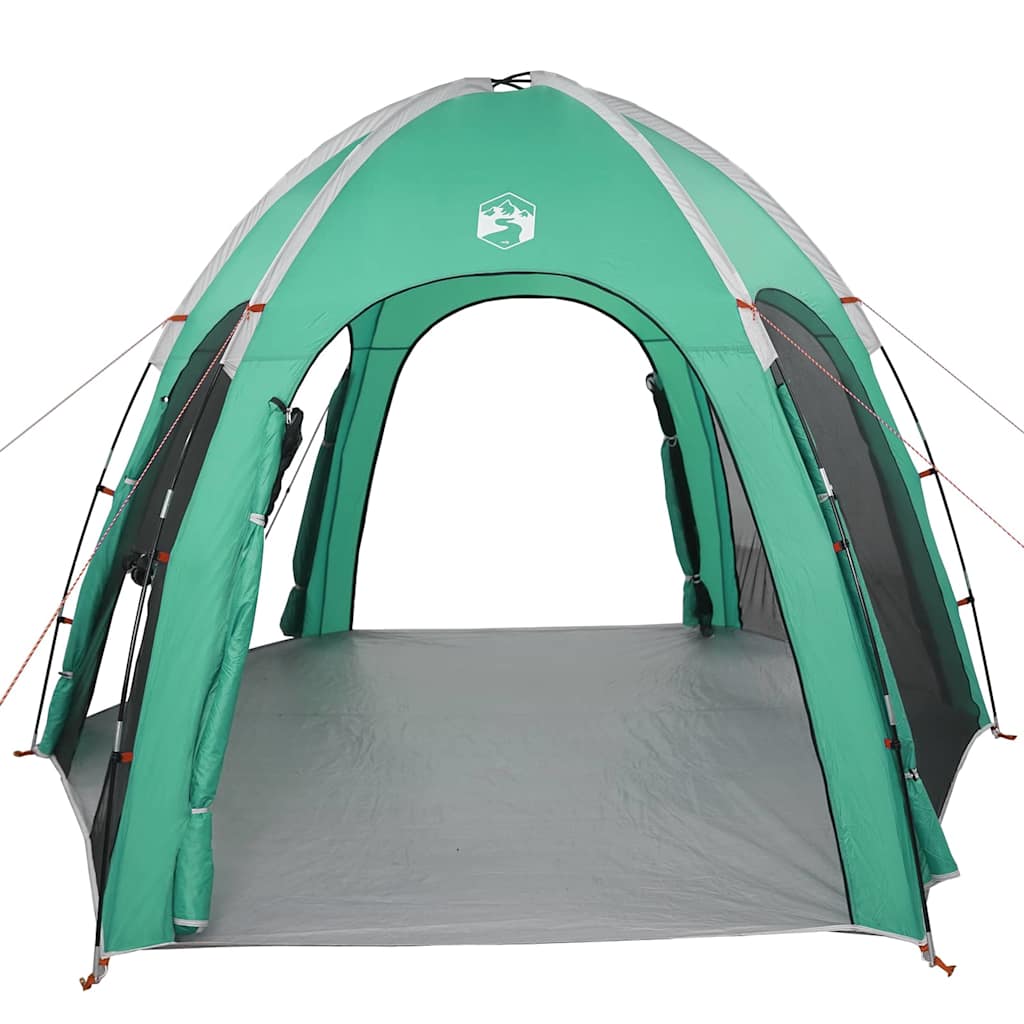 vidaXL Poolzelt Meergrün 366 x 305 x 231 cm Polyester und Fiberglas