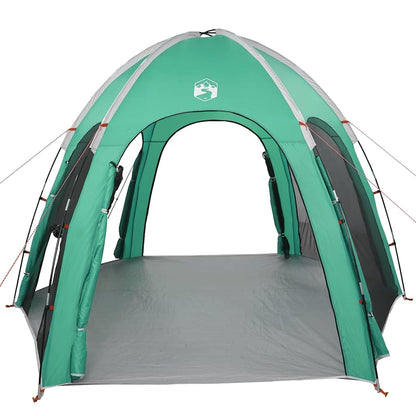 vidaXL Poolzelt Meergrün 366 x 305 x 231 cm Polyester und Fiberglas