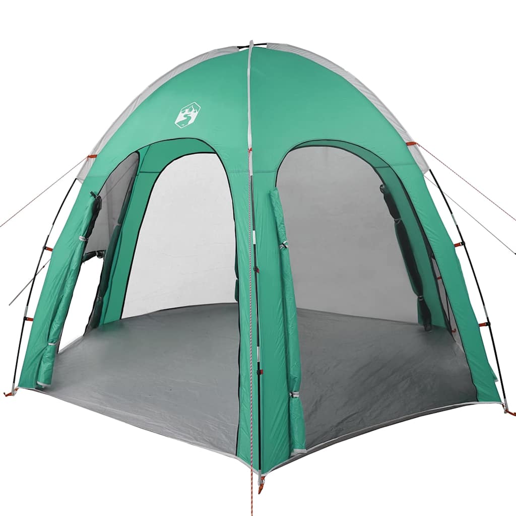 vidaXL Poolzelt Meergrün 366 x 305 x 231 cm Polyester und Fiberglas