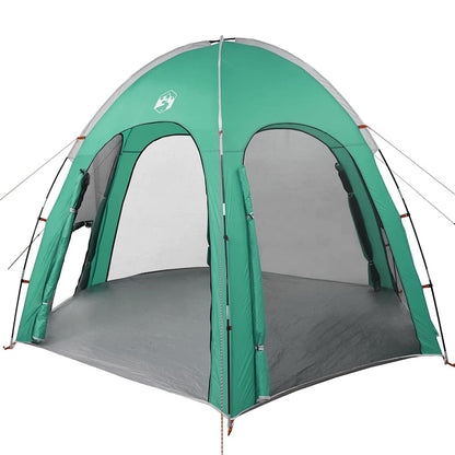 vidaXL Poolzelt Meergrün 366 x 305 x 231 cm Polyester und Fiberglas