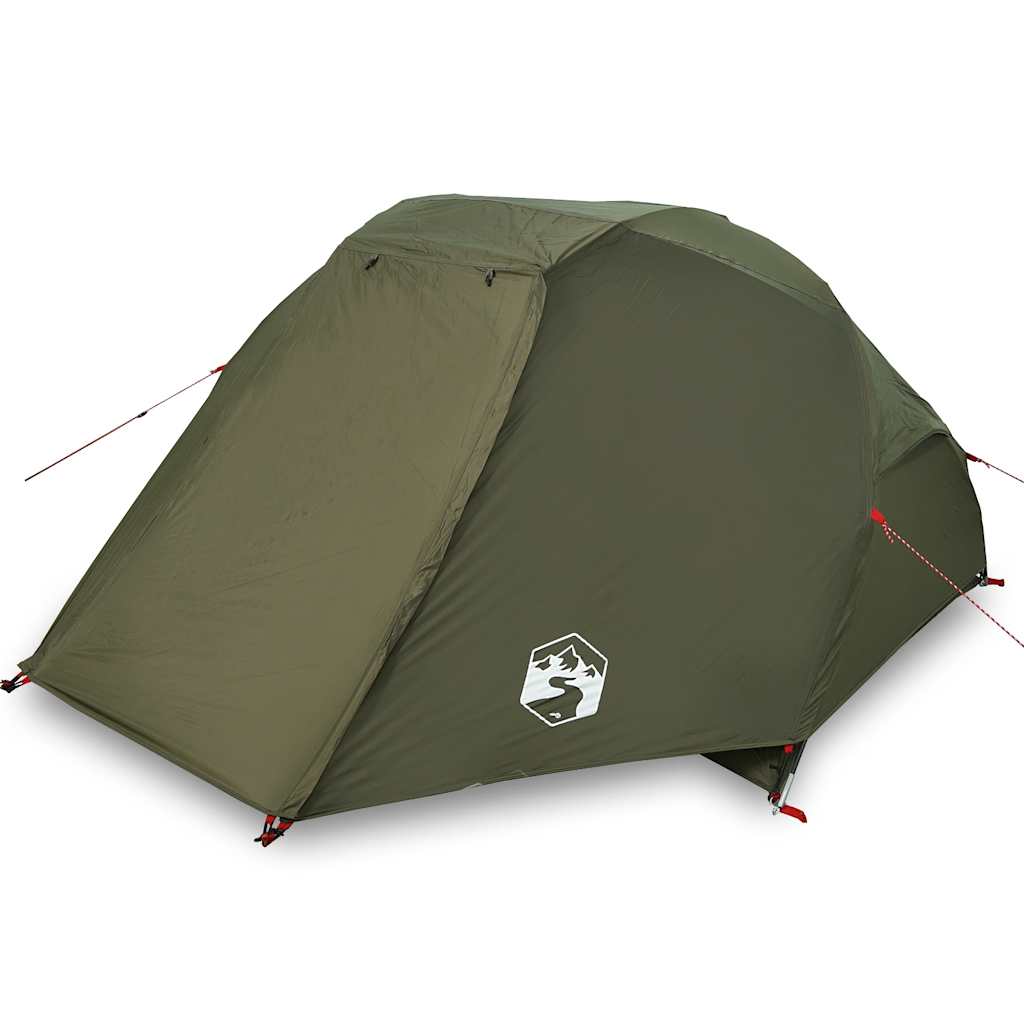 vidaXL Tente de pêche 3 personnes Vert olive Imperméable