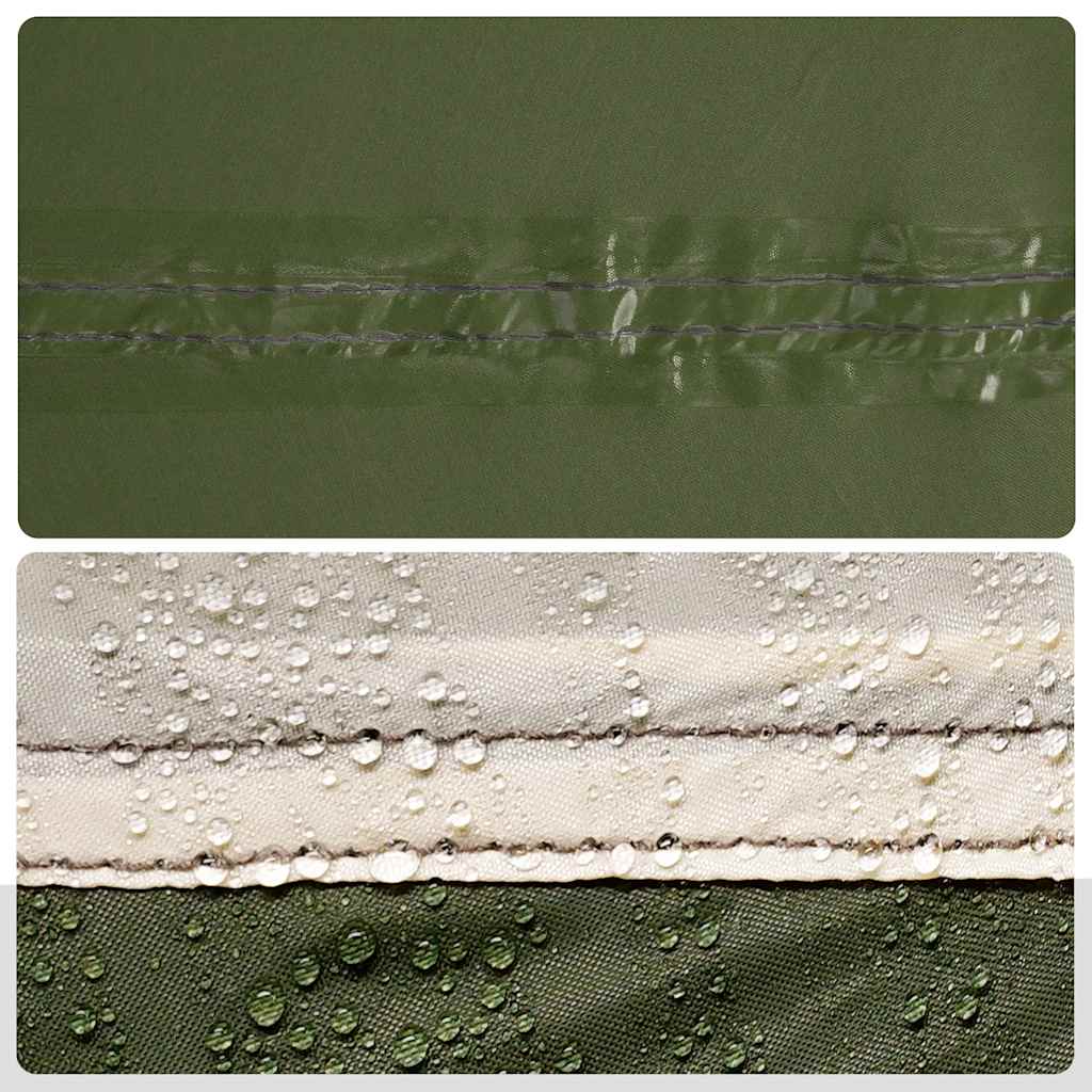 vidaXL Tente de pêche 3 personnes Vert olive Imperméable