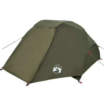 vidaXL Tente de pêche 3 personnes Vert olive Imperméable