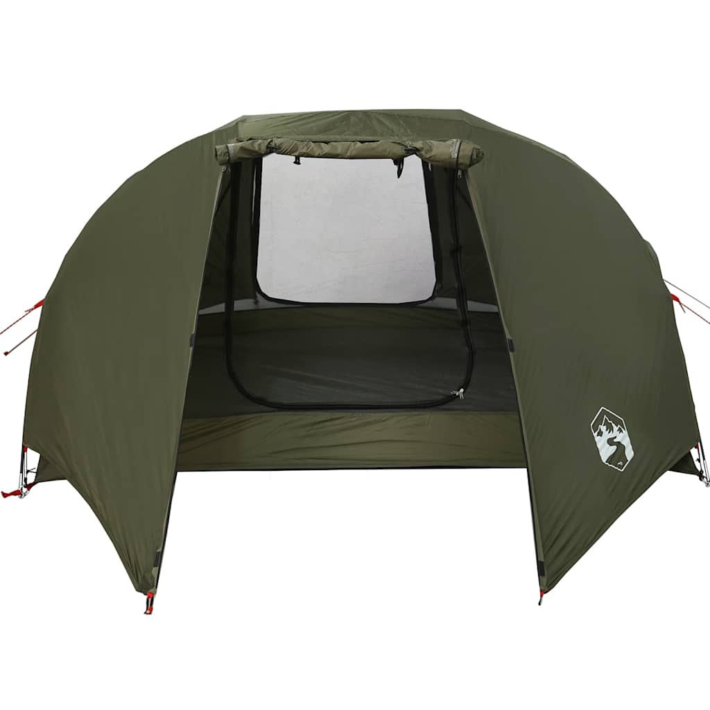 vidaXL Tente de pêche 3 personnes Vert olive Imperméable