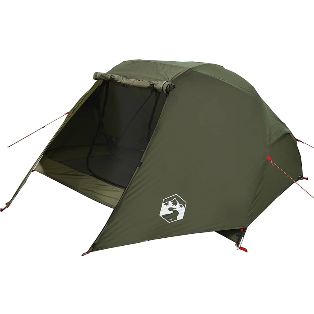 vidaXL Tente de pêche 3 personnes Vert olive Imperméable