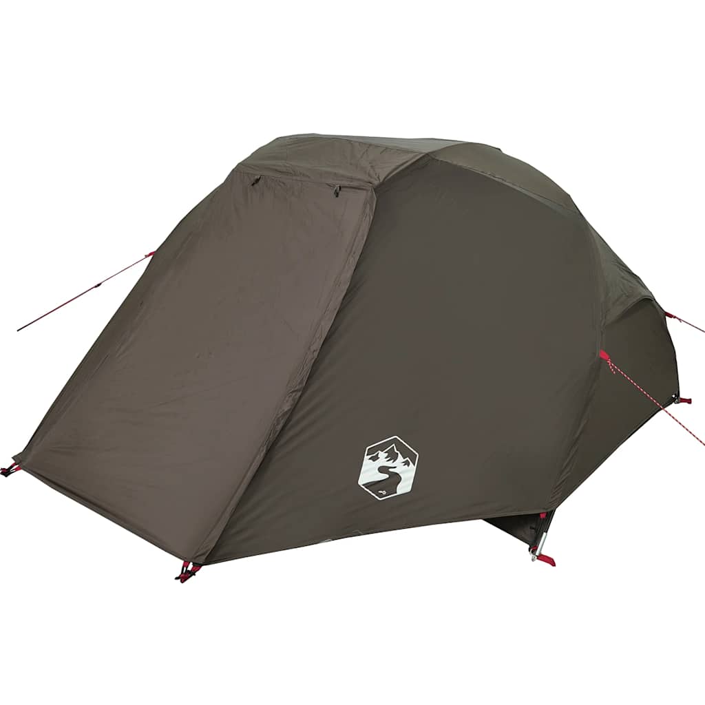 vidaXL Tente de pêche 3 personnes marron imperméable